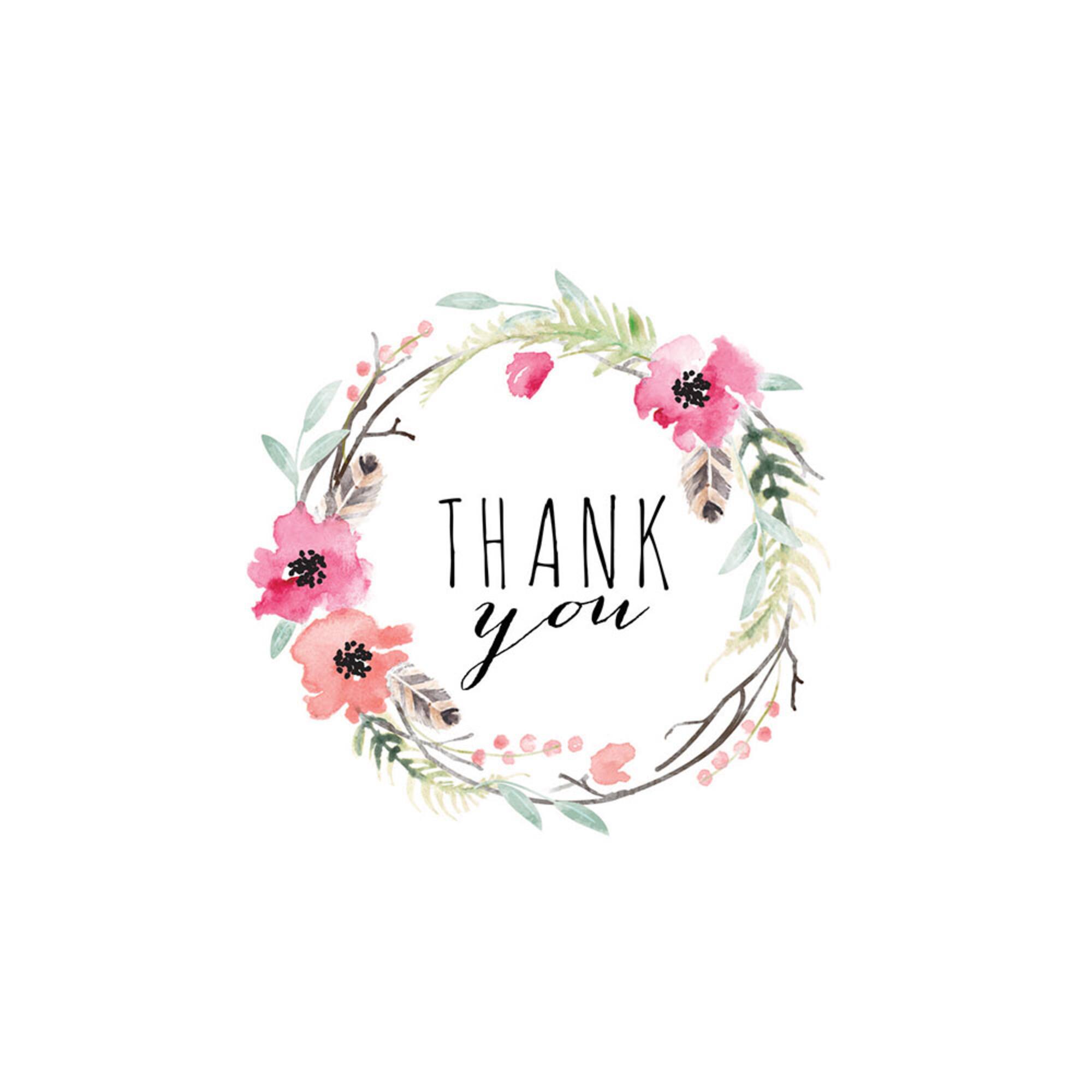 JAM Paper Blank Free Spirit Thank You Cards Set, 36ct.